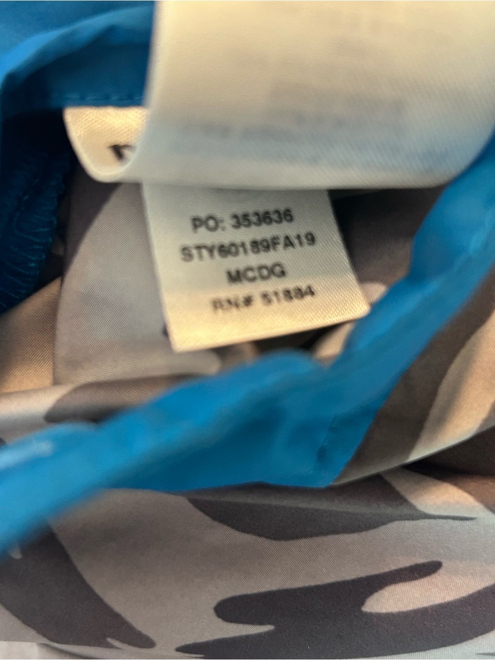 Patagonia Baby Reversible Puff-Ball Jacket Blue Gray Camoflage Boys Size 3 - Picture 11 of 12